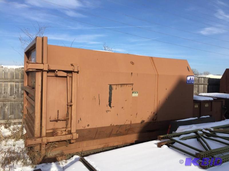 lot 133 image: Large Roll-Off Dumpster with Compactor Capability
