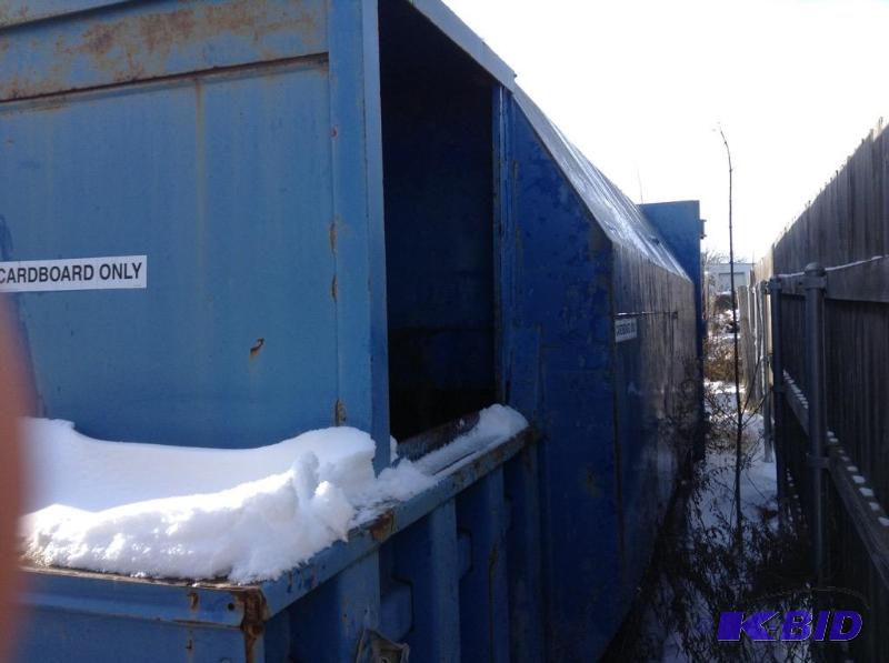 lot 134 image: Large Roll-Off Dumpster with Compactor Capability