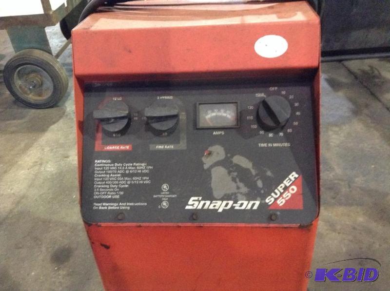 Snap On Super 550 Battery Charger New Year Equipment Sale Reliakor In Shakopee K Bid 2854