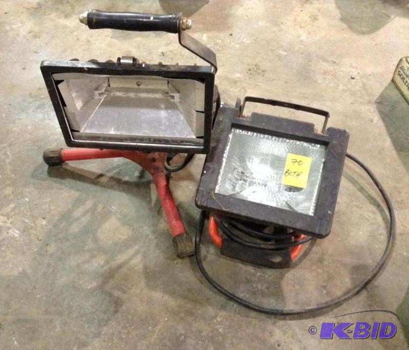 lot 70 image: Pair of Shop Lights