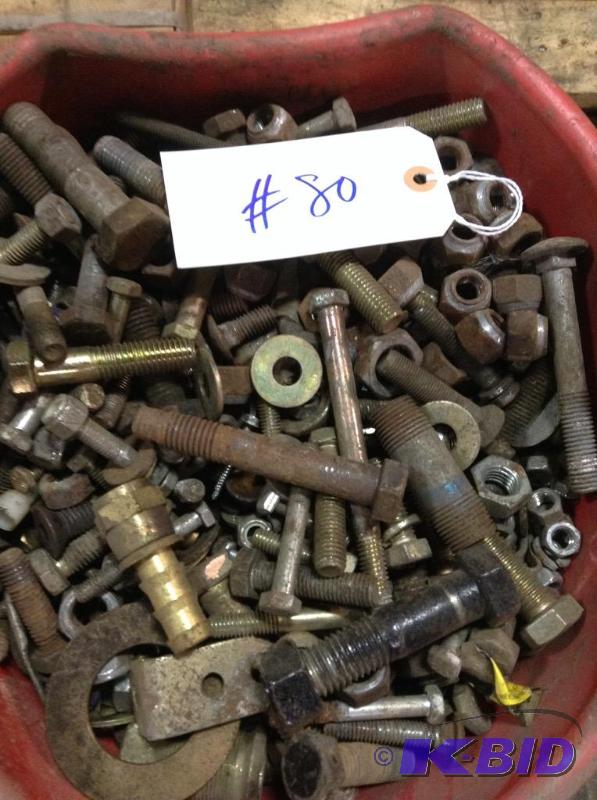 lot 80 image: Mop Bucket Full of Hardware
