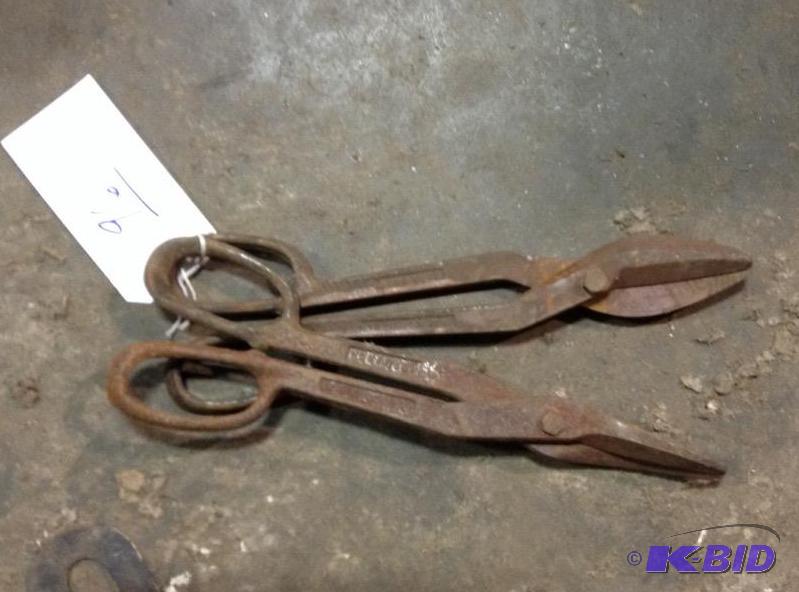 lot 96 image: Pair Older Metal Tin Snips