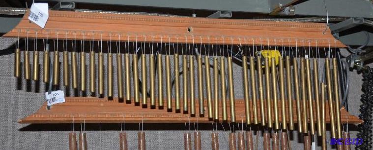 lot 102 image: Hanging Bar chimes - Bell trees  wind chimes...