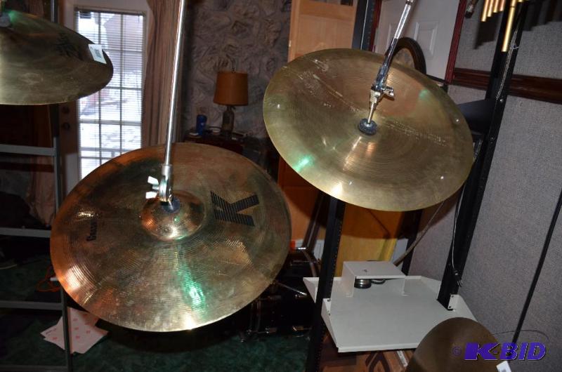 lot 106 image: 2 cymbals - Zildjian K Crash Ride 21" &a...