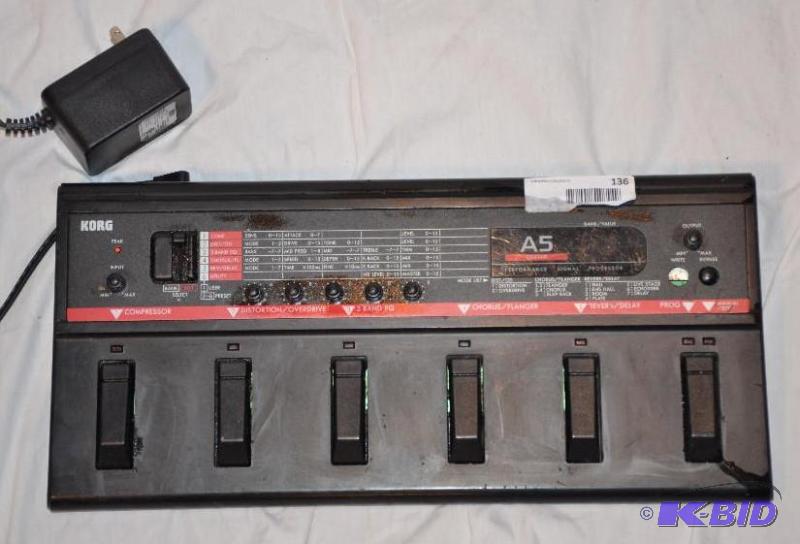lot 136 image: Korg model A5 GTR guitar performance signal p...