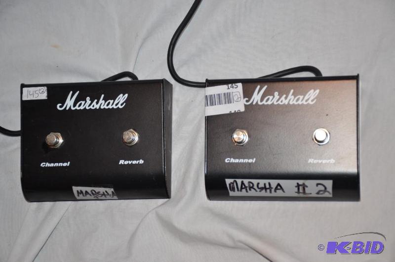 lot 145 image: 2 Marshal guitar foot pedals...