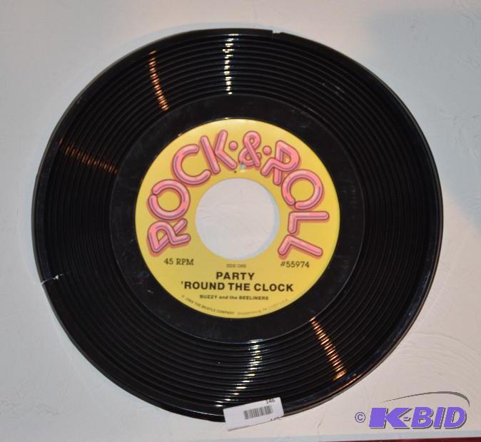 lot 146 image: 18" diameter wall record...