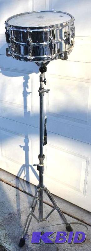 lot 163 image: &nbspLudwig drum stand 60" tall, drum i...