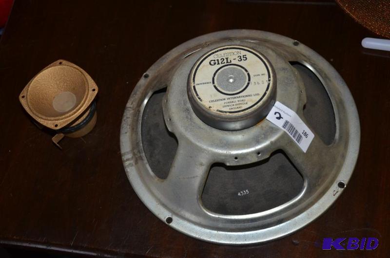 lot 186 image: Celestrion G12L-35 speaker 12" & a s...
