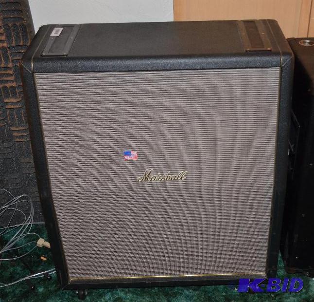 lot 21 image: Marshall model 1960TV 100 w rms Lead 4x12 A a...