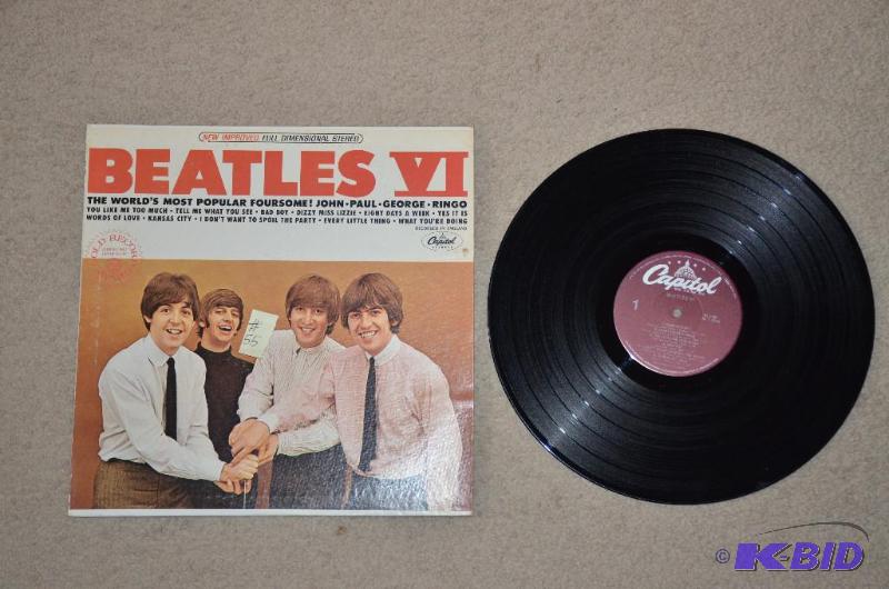 lot 55 image: Beatles VI 1965 Capitol ST 2358. Sleeve &...