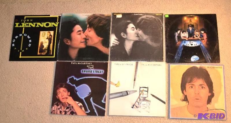 lot 71 image: 7 Albums Lennon & Mccartney John Lennon&n...