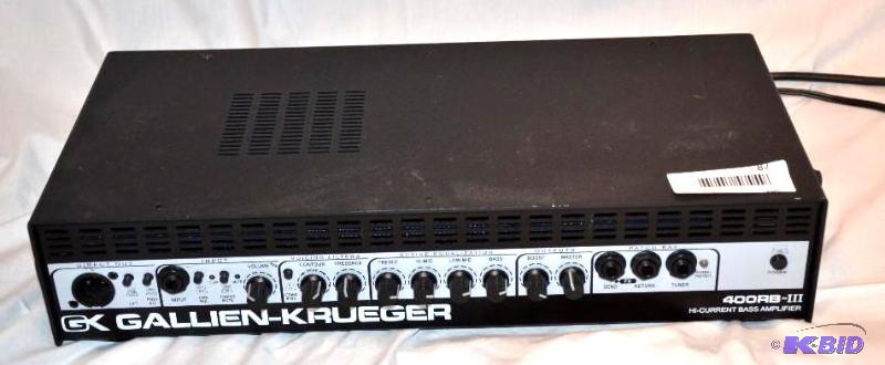 lot 87 image: GK Gallien-Krueger 400RB-III hi current bass ...