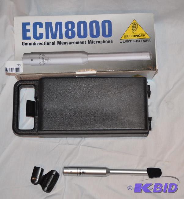 lot 91 image: Behringer ECM8000 omnidirectional measurement...