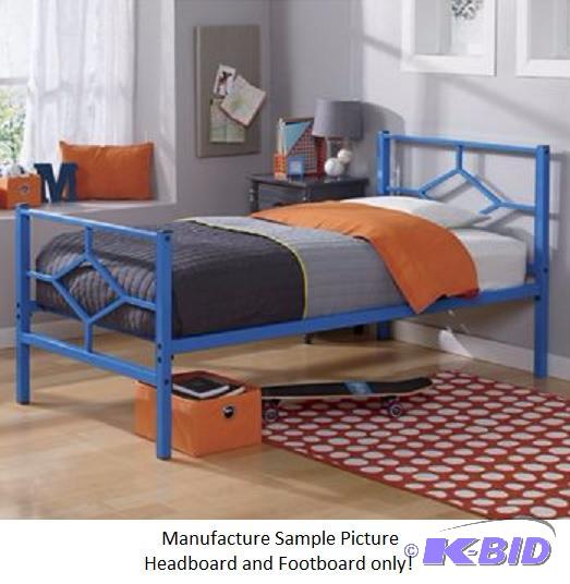 Twin Size Diamond Design Headboard and Footbo...