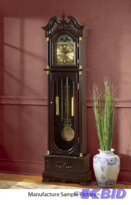Grandfather Clock - Stunning carved accents a...