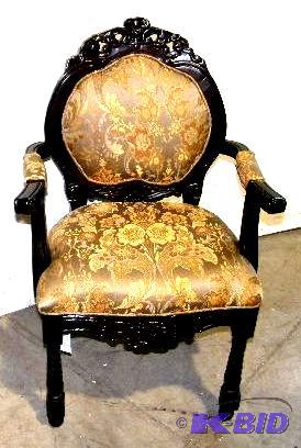 Hand Carved Flora Accent Chair -&nbspArtfull...