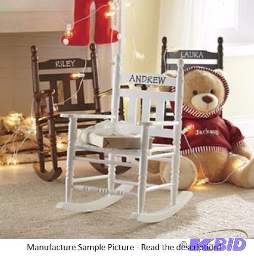 Childs Medium Rocker - White - Solid wood wit...