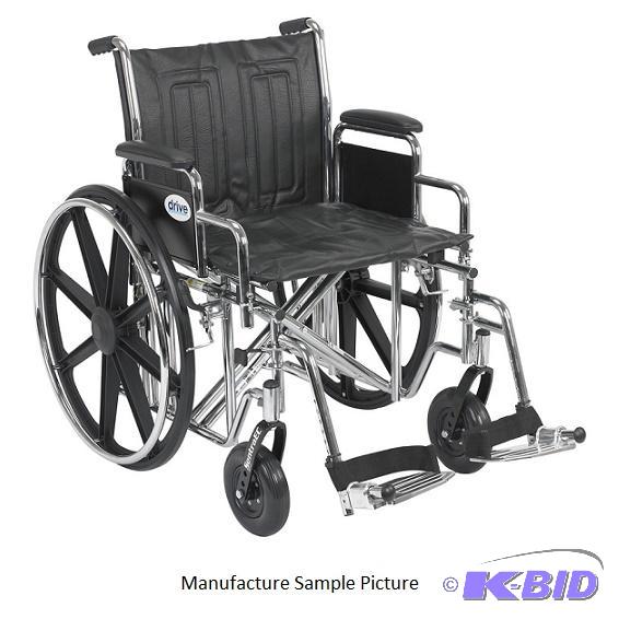 lot 5 image: Drive Medical Sentra EC Heavy Duty Wheelchair...