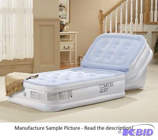 lot 74 image: Air Bed with Adjustable Back Rest -&nbspThis...