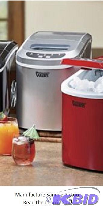 lot 77 image: Wards Portable Deluxe Compact Ice Maker - Sil...