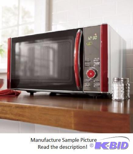 lot 84 image: Ginnys Microwave Oven - Red - Model P90D23YL-...
