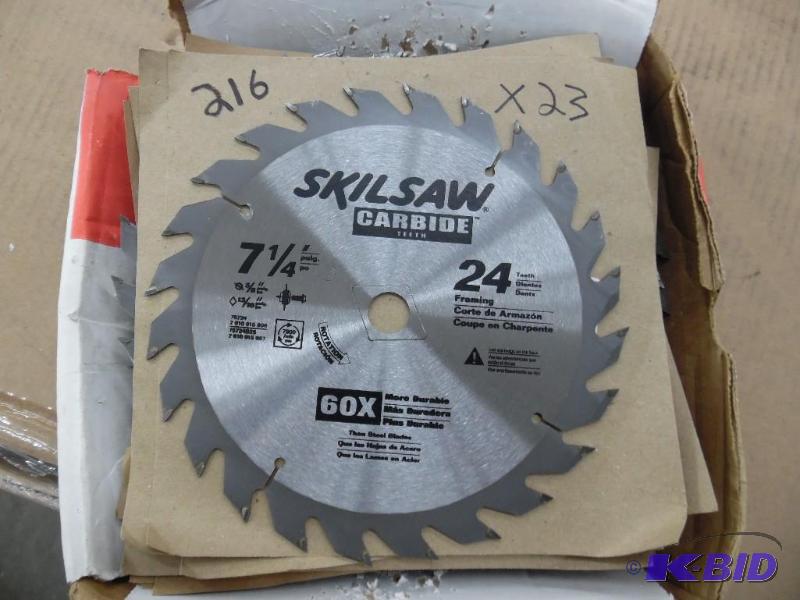 lot 9 image: Skilsaw blades