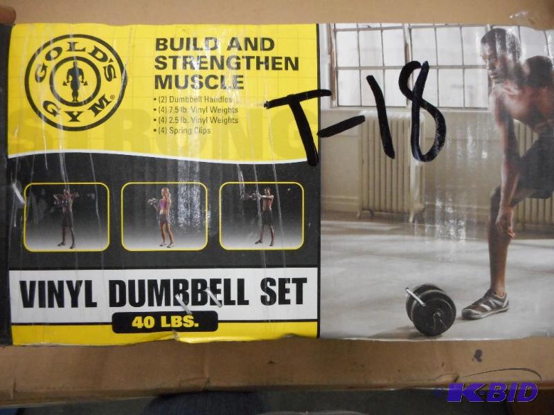 40 lb Vinyl Dumbbell Set