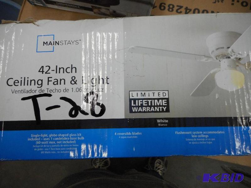 Ceiling Fan and Light