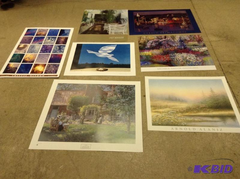 lot 130 image: Assortment of Art Prints