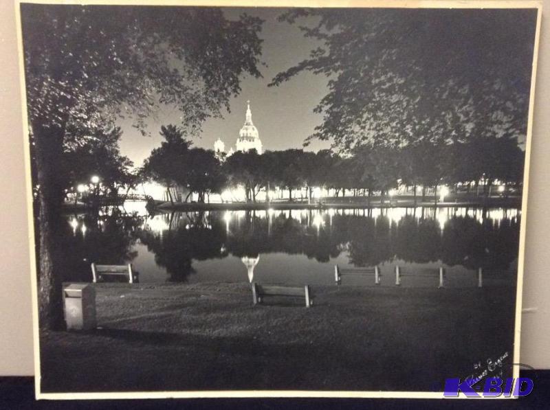 lot 140 image: Loring Park at Midnight Photographic Work by Eugene J. OReilly