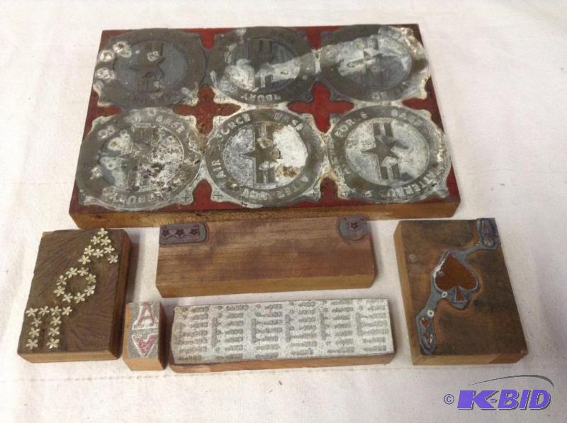 lot 34 image: Vintage Printing Blocks 6