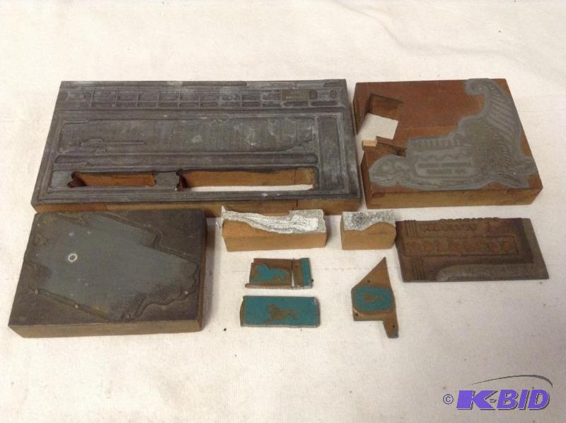 lot 39 image: Vintage Printing Blocks 9