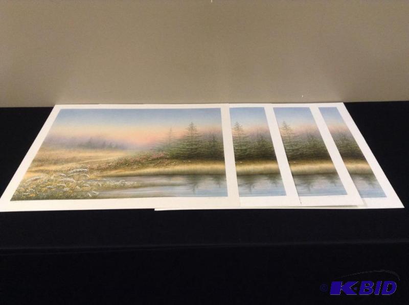 lot 72 image: 4 Arnald Alaniz Twilight Reverie I Prints