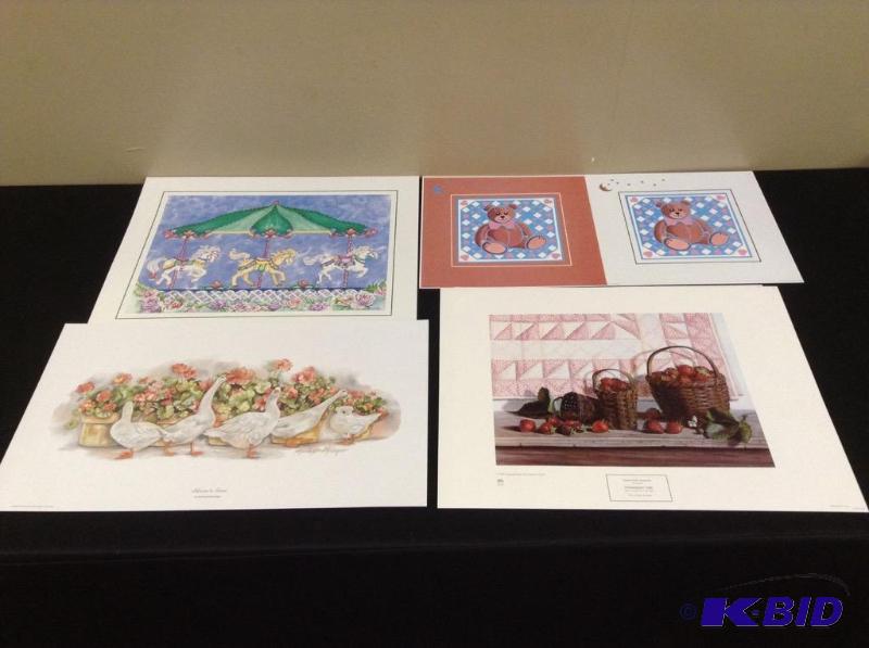lot 76 image: 5 Ready to Frame Prints - Pauline Eble Campanelli and More