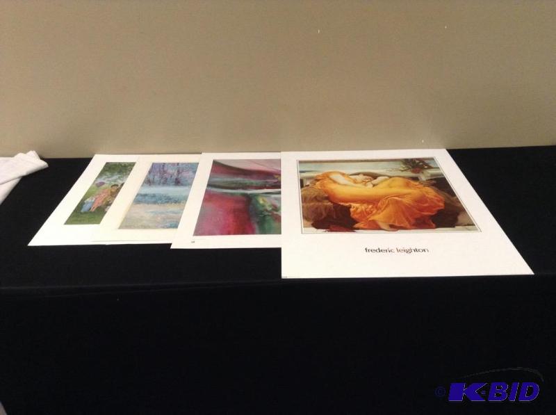 lot 82 image: 4 Art Prints - Eva Macie, Frederic Leighton & More