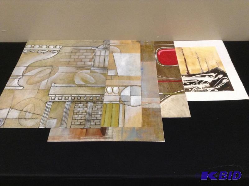lot 83 image: 5 Abstract Art Prints