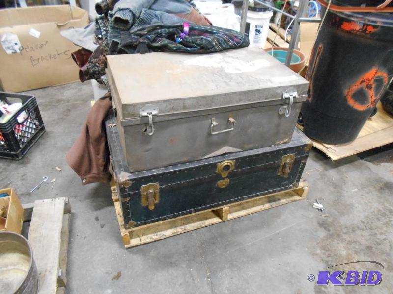 Two Travel Trunks. Empty.