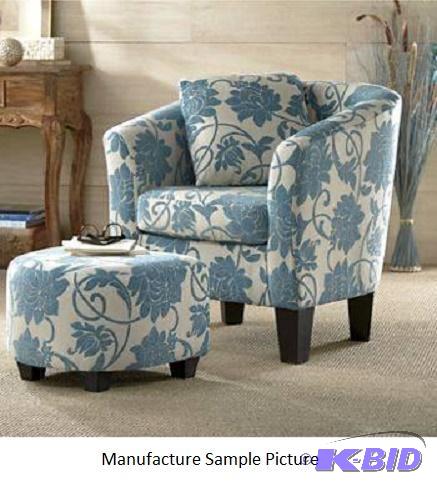 Crestview Accent Chair With Ottoman - Covered...