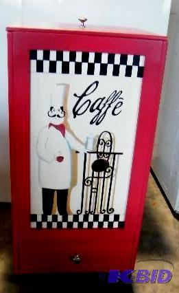 Bon Appetit Rolling Trash Bin with Storage Dr...