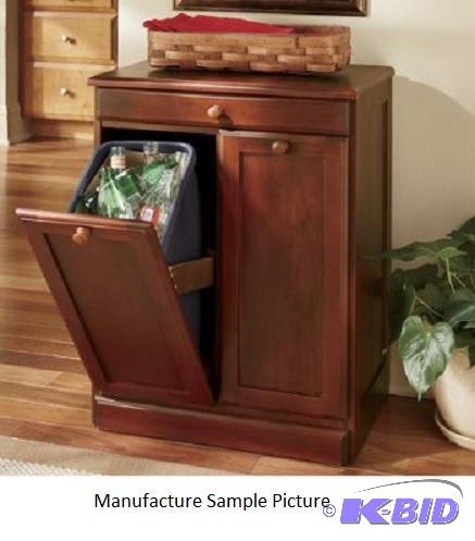 Double Door Recycle Bin - Walnut -&nbspSorti...
