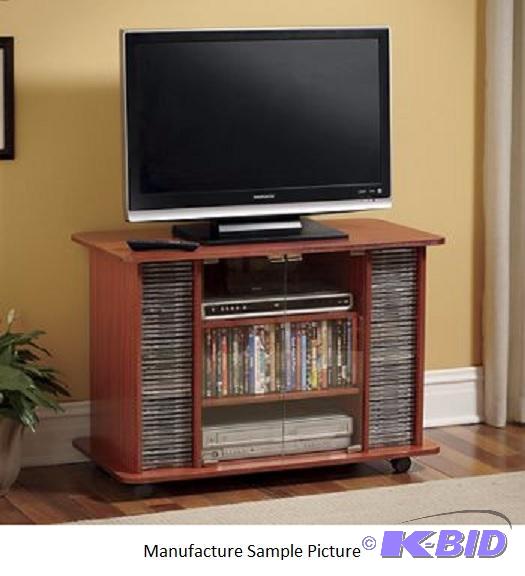 TV Cart - Walnut -&nbspThis TV stand on five...