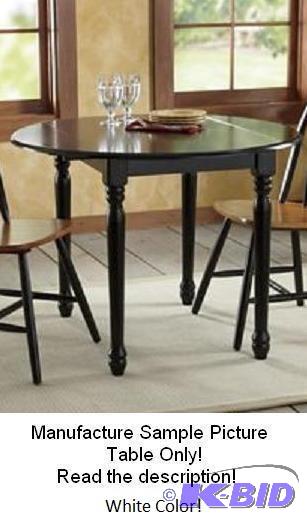 White Drop Leaf Table - 40&quot x 40&quot -...