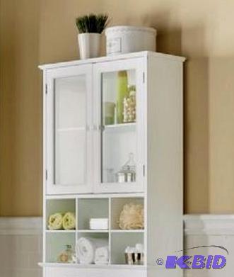 Six Cubby Bath Cabinet - Fits over a toilet t...