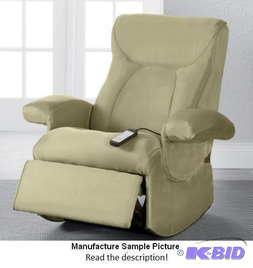 Sage Green Rocker Recliner Microfiber Massage...