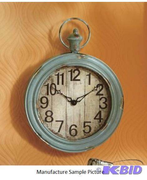 Cassini Blue Distressed Wall Clock -&nbspThi...