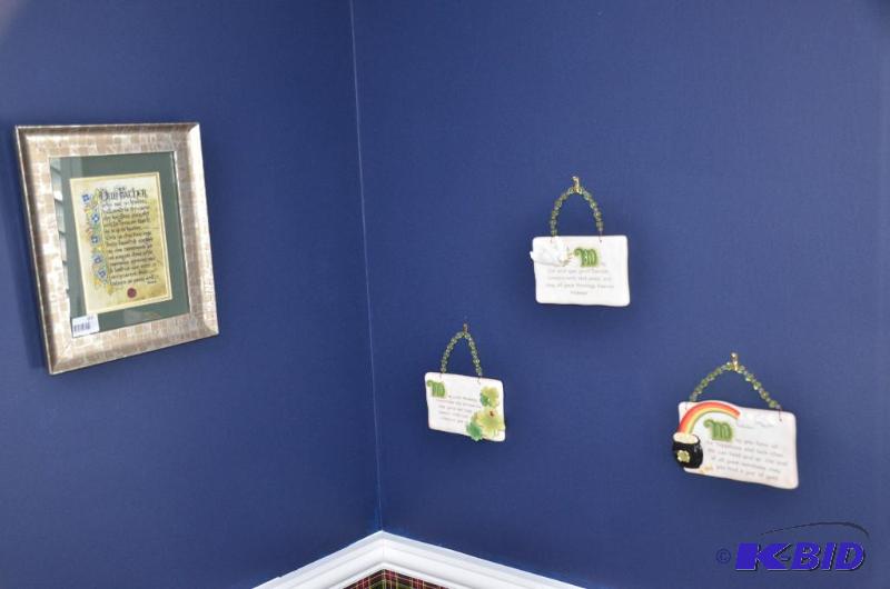 lot 110 image: metal picture frame 11x13" & 3 wall ...