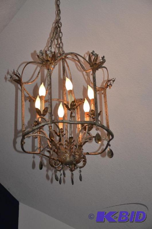 lot 114 image: This is a custom Light fixture cost was over ...