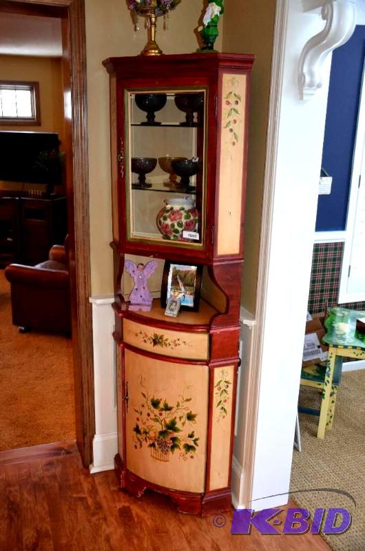 lot 115 image: Kitchen corner cabinet 18x18x74"...
