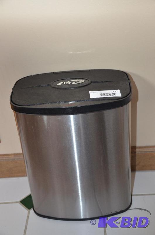 lot 217 image: NST Motion sensor Trash can 13" tall...